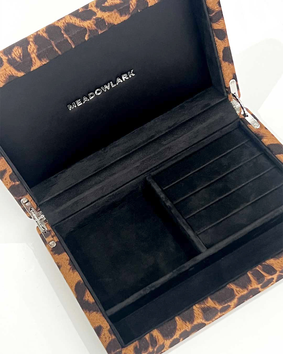 Velvet Jewellery Box Small | Leopard