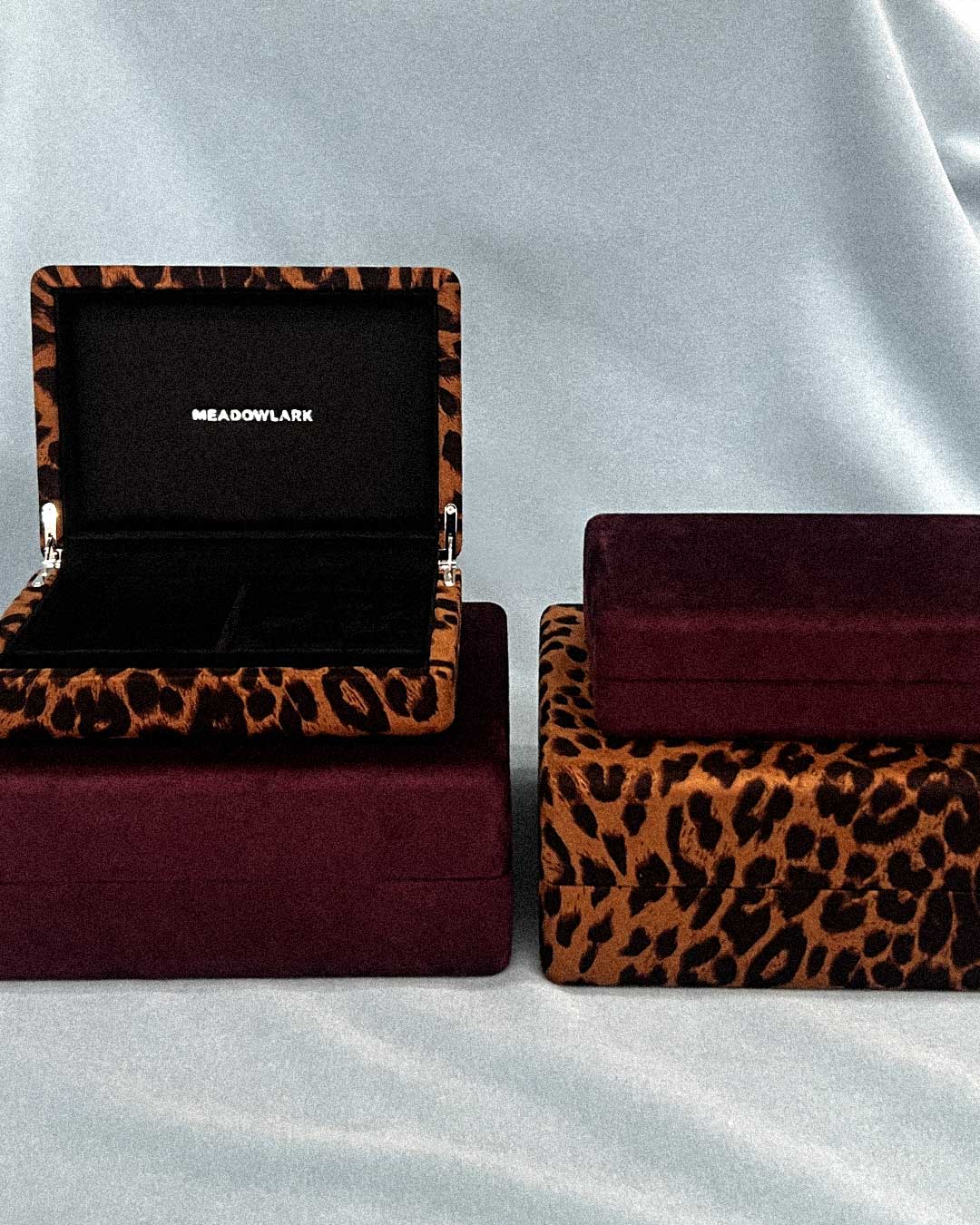Velvet Jewellery Box Large | Merlot