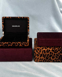 Velvet Jewellery Box Large | Merlot