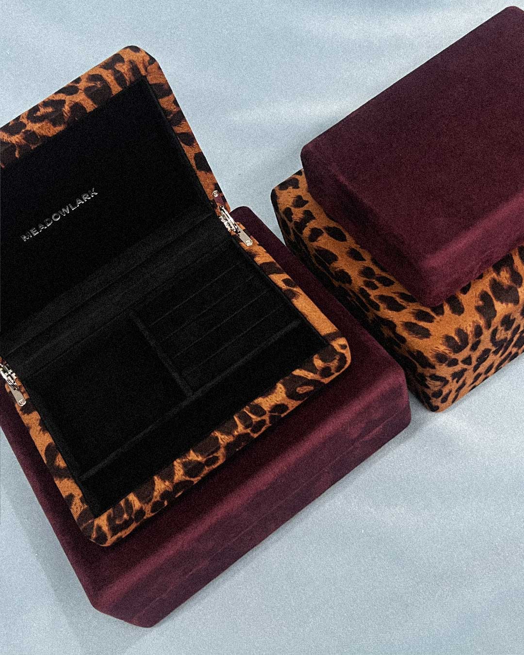 Velvet Jewellery Box Small | Leopard