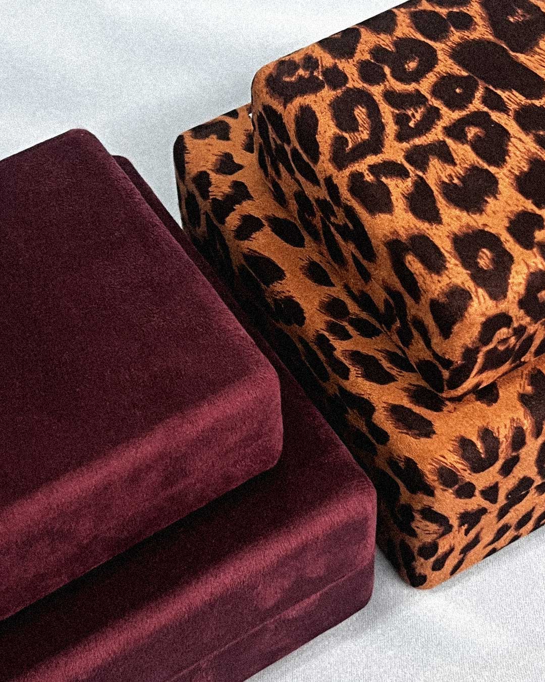 Velvet Jewellery Box Large | Merlot