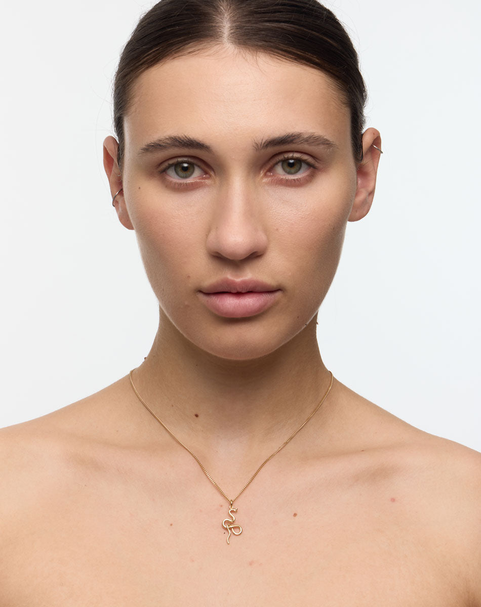 Medusa Necklace | 23kt Gold Plated