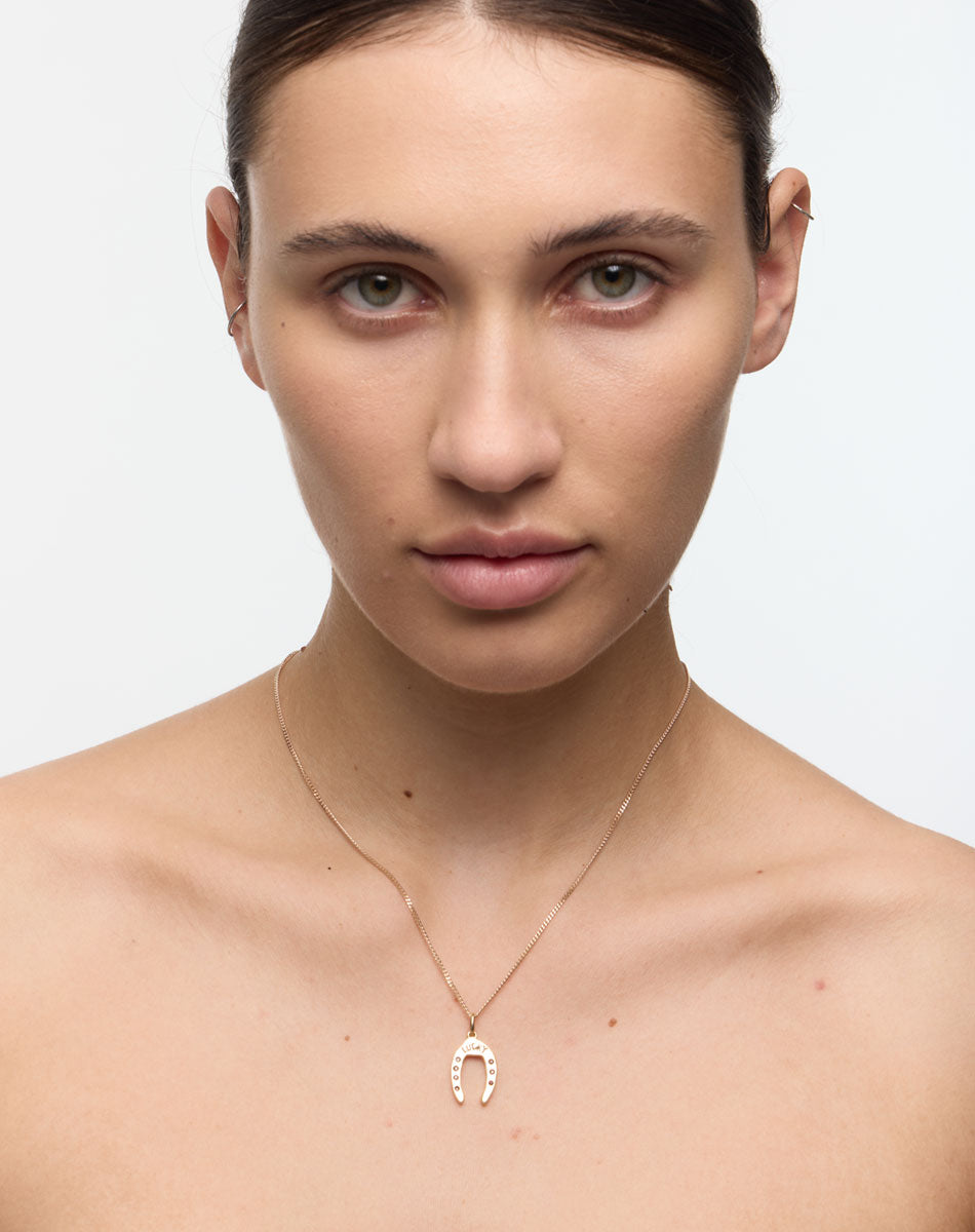 Nell Lucky Necklace Stone Set | Sterling Silver