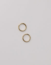 Gold sleeper huggie earrings