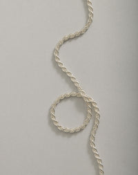 Meadowlark Jewellery's vintage-inspired chain necklace with a fine twisted rope-like chain. Wear alone or layer with your favourite charm necklaces. Available in 23k Gold Plated or Sterling Silver.