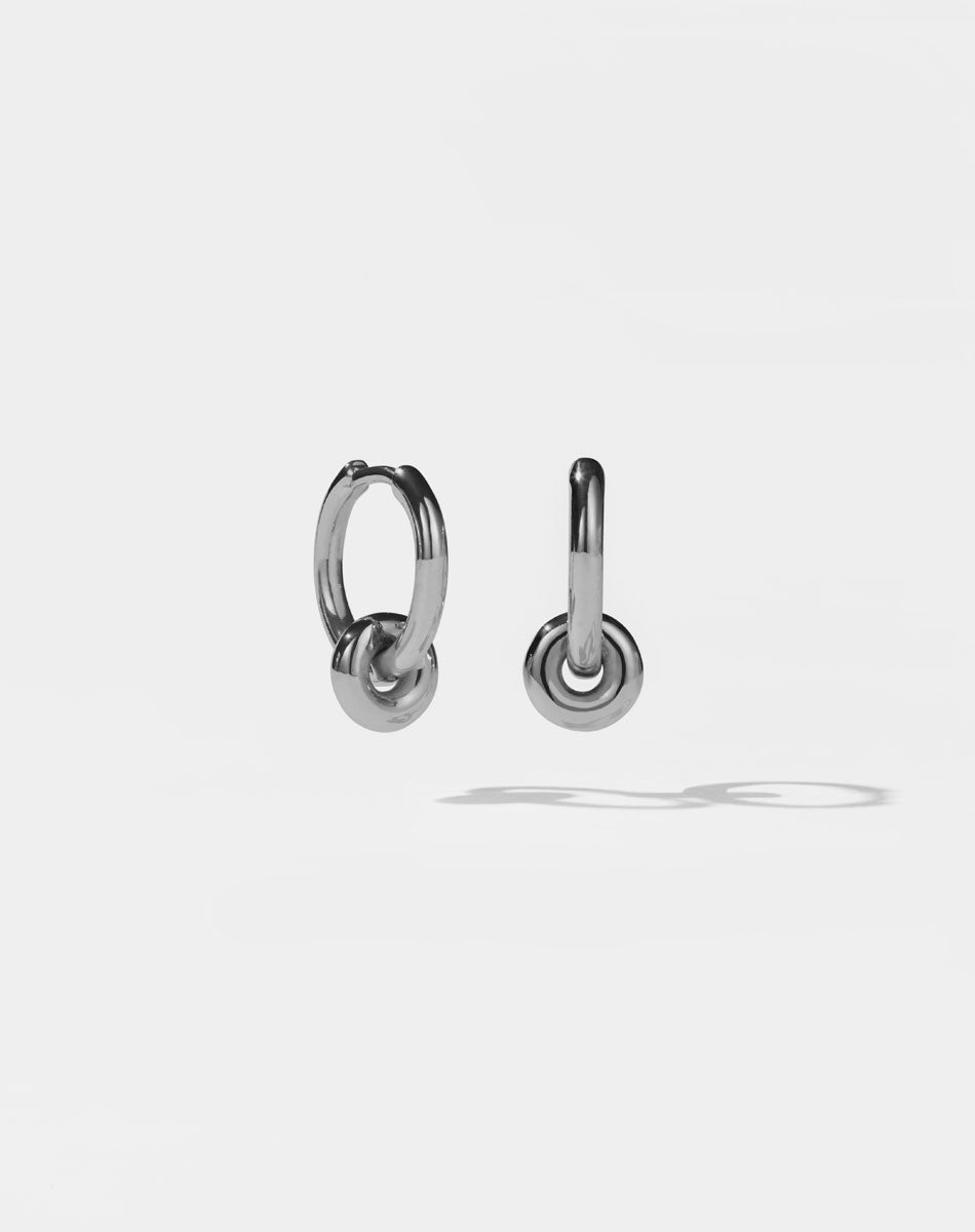 James Charm Earrings | Sterling Silver