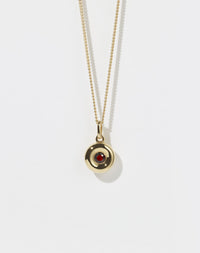 James Charm Necklace | 23k Gold Plated