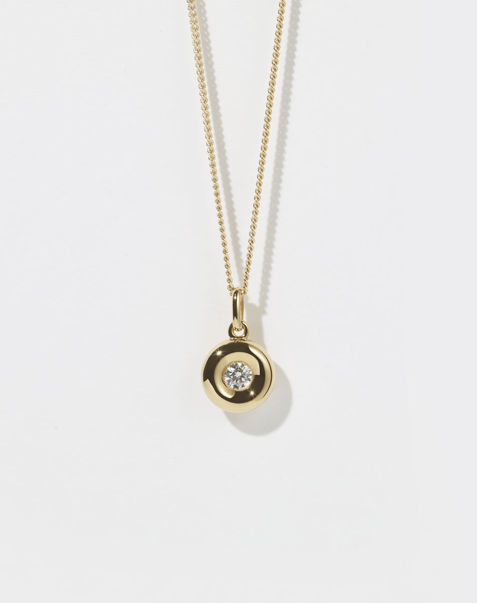 James Charm Necklace | 23k Gold Plated