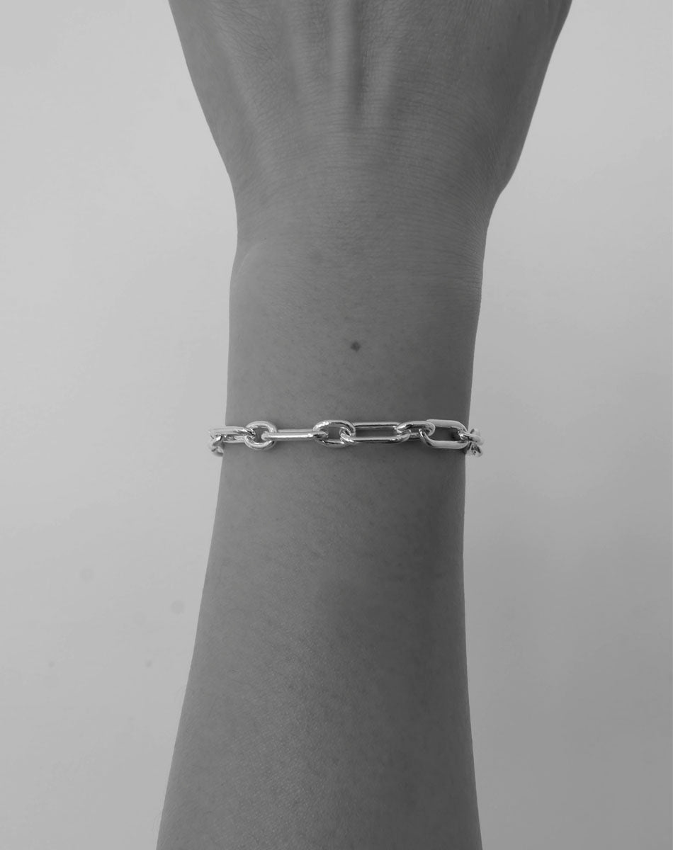 Figaro Paperclip Bracelet | 9ct Solid Gold