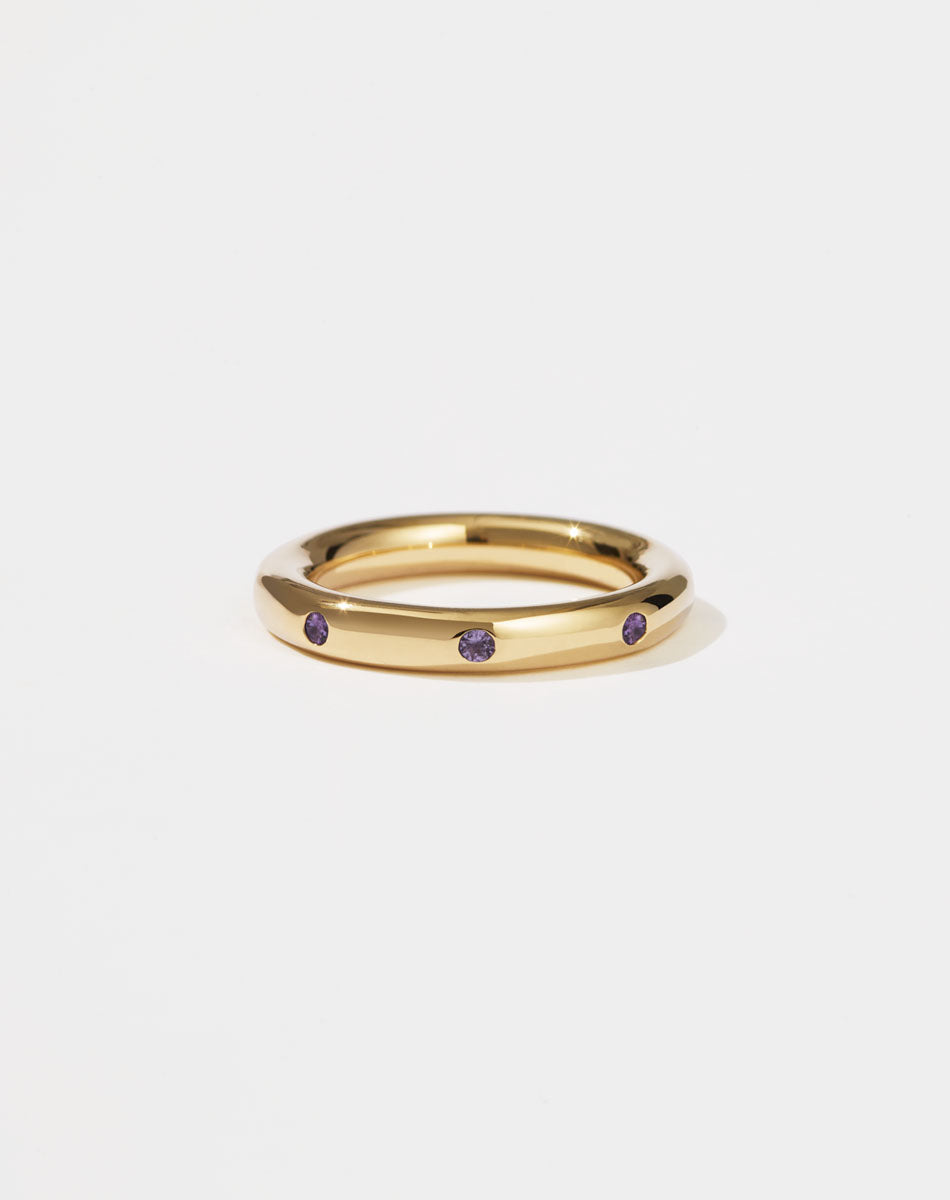 Stoned Band 3.5mm | 9ct Yellow Gold