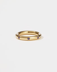 Stoned Band 3.5mm | 9ct Yellow Gold