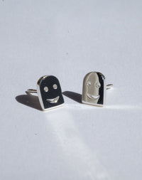Nell Headstone Stud Earrings | Gold Plated