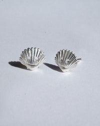 Nell Shell Stud Earrings | 9ct Yellow Gold