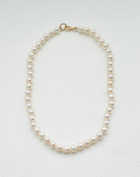 Pearl Necklace Plain | 9ct Yellow Gold