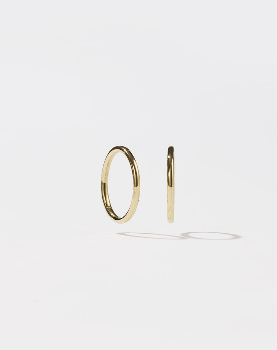 Plain Hoop Earrings | 9ct Yellow Gold