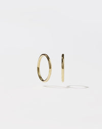 Plain Hoop Earrings | 9ct Yellow Gold