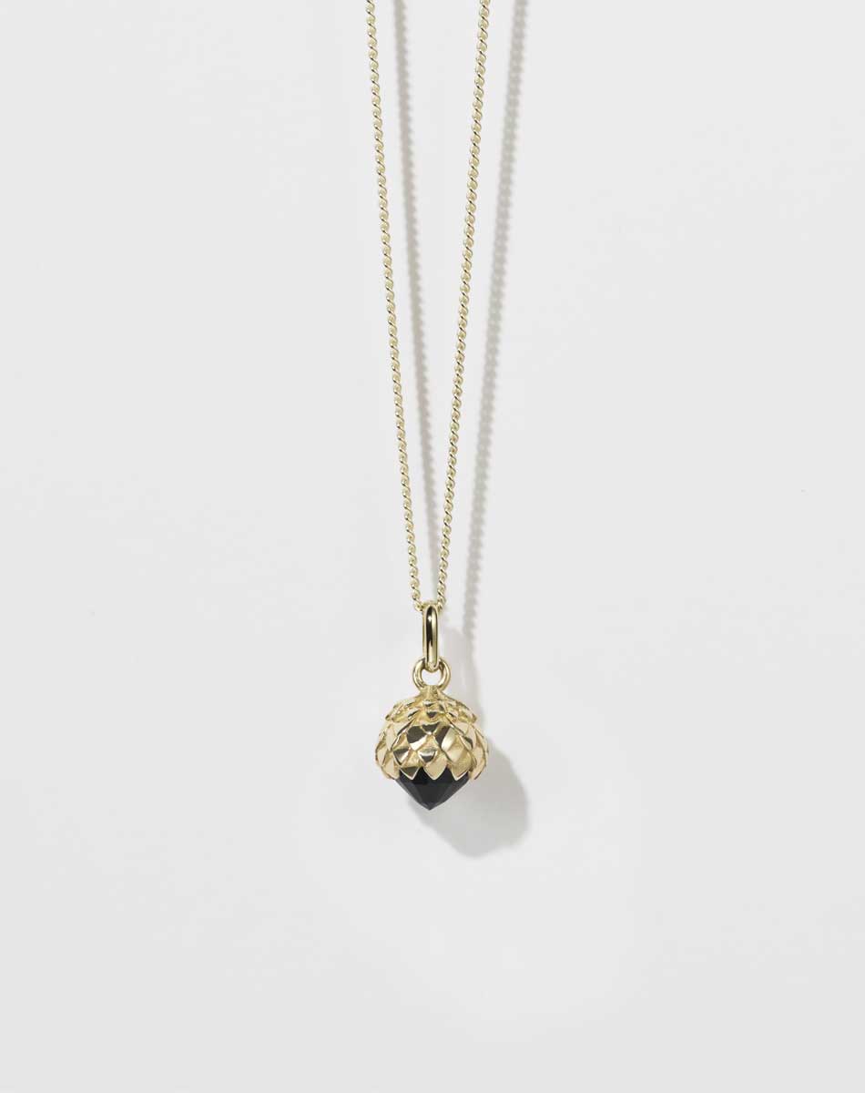 Protea Charm Necklace | 23k Gold Plated
