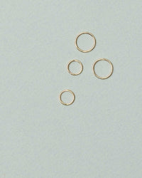 Plain Hoop Earrings | Sterling Silver