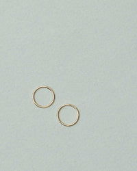 Plain Hoop Earrings | 9ct Yellow Gold