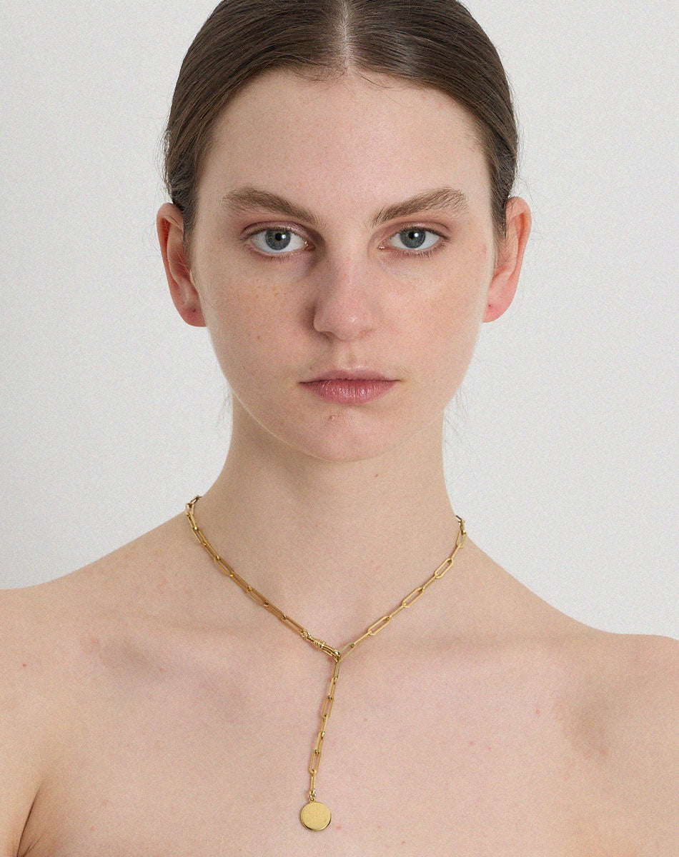 Solaire Paperclip Necklace | Sterling Silver