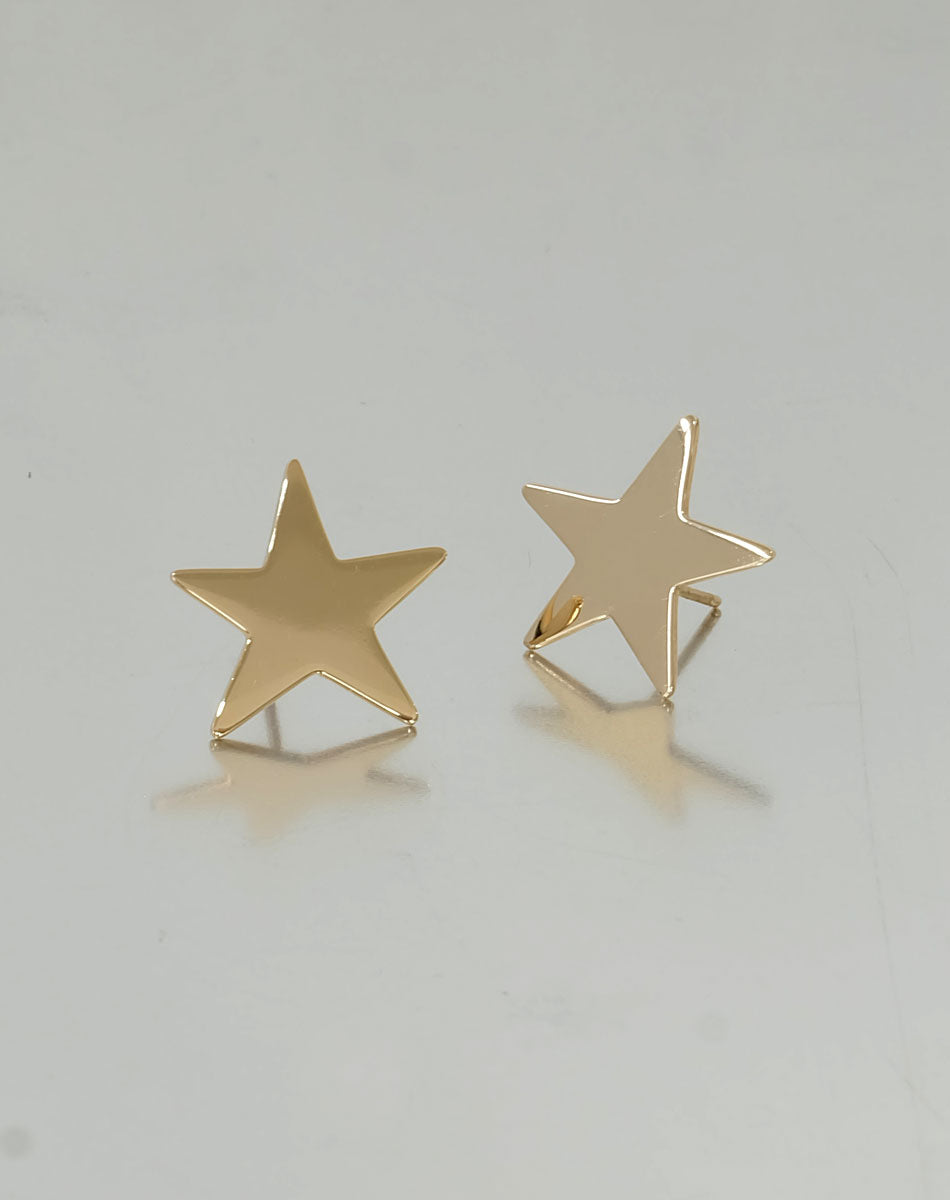 Star Earrings Medium | 9ct Yellow Gold
