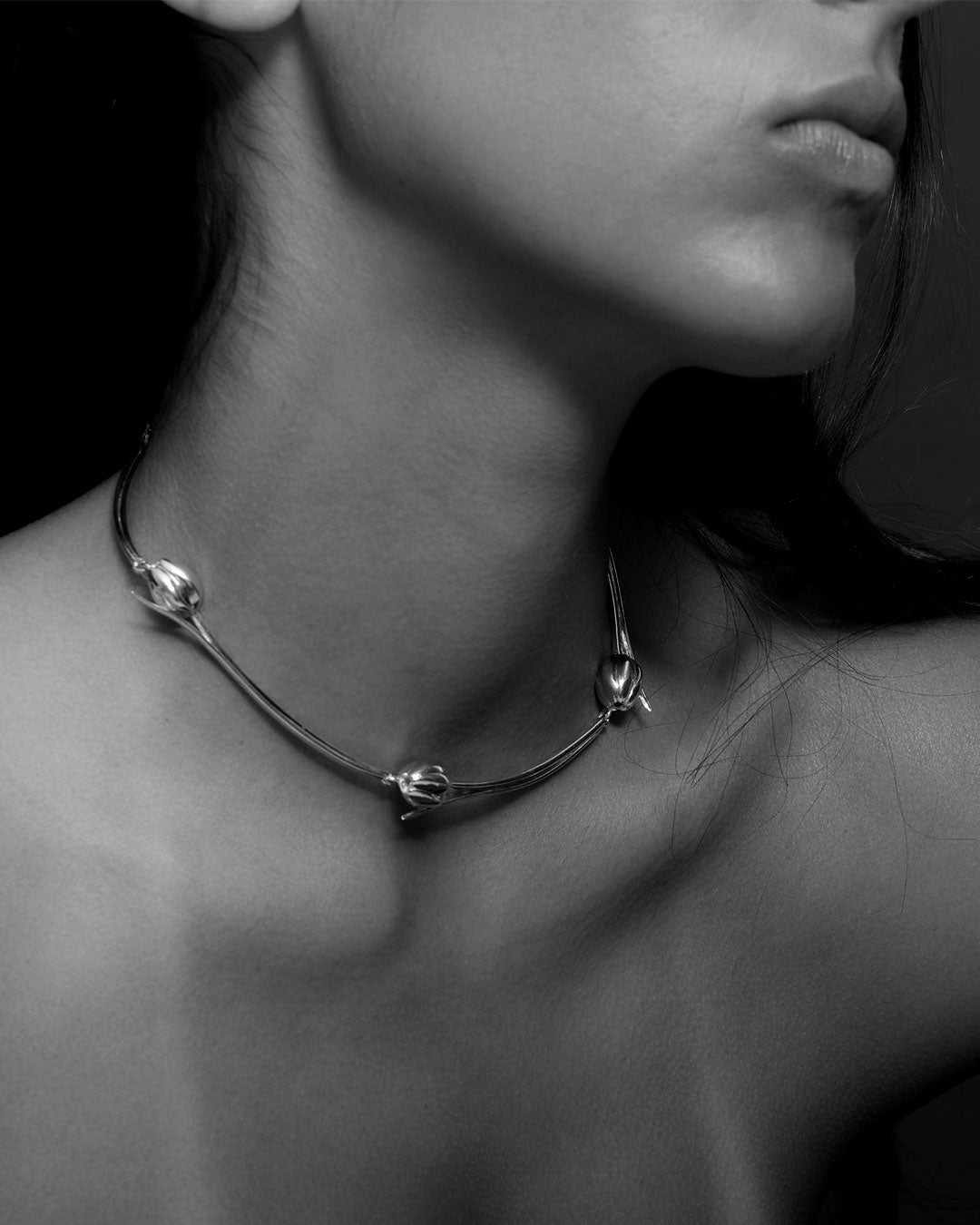 Tulip Chain Necklace | 9ct Yellow Gold