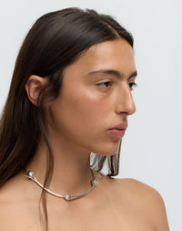 Tulip Chain Necklace | Sterling Silver