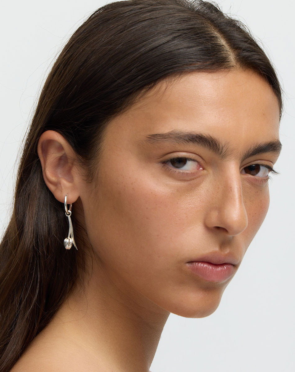 Tulip Earrings | Sterling Silver