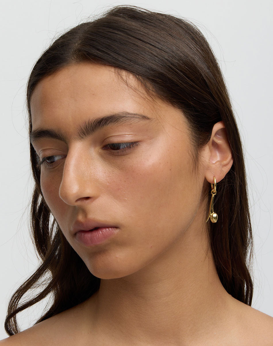 Tulip Earrings | 23k Gold Plated