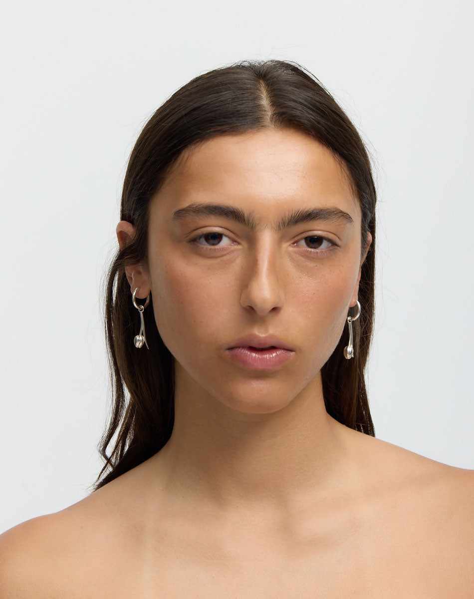 Tulip Earrings | Sterling Silver