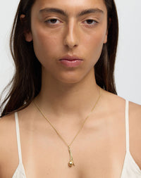 Tulip Necklace | 23k Gold Plated
