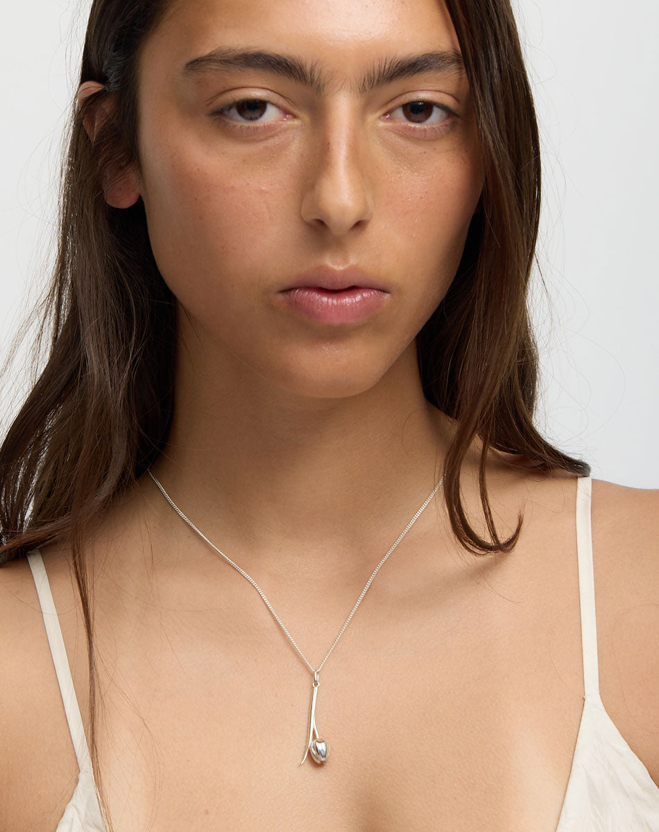 Tulip Necklace | Sterling Silver
