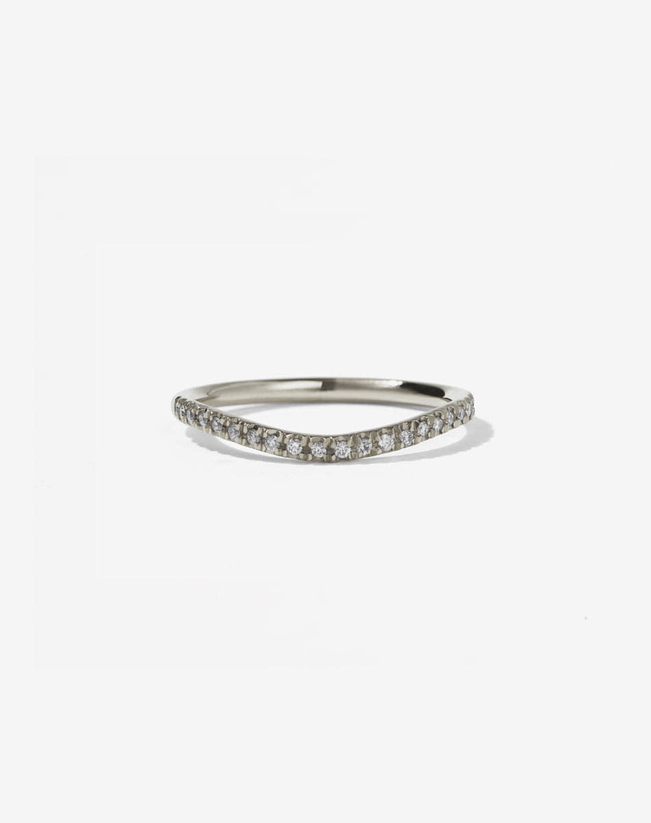 Amelie Band Pave | 14ct White Gold