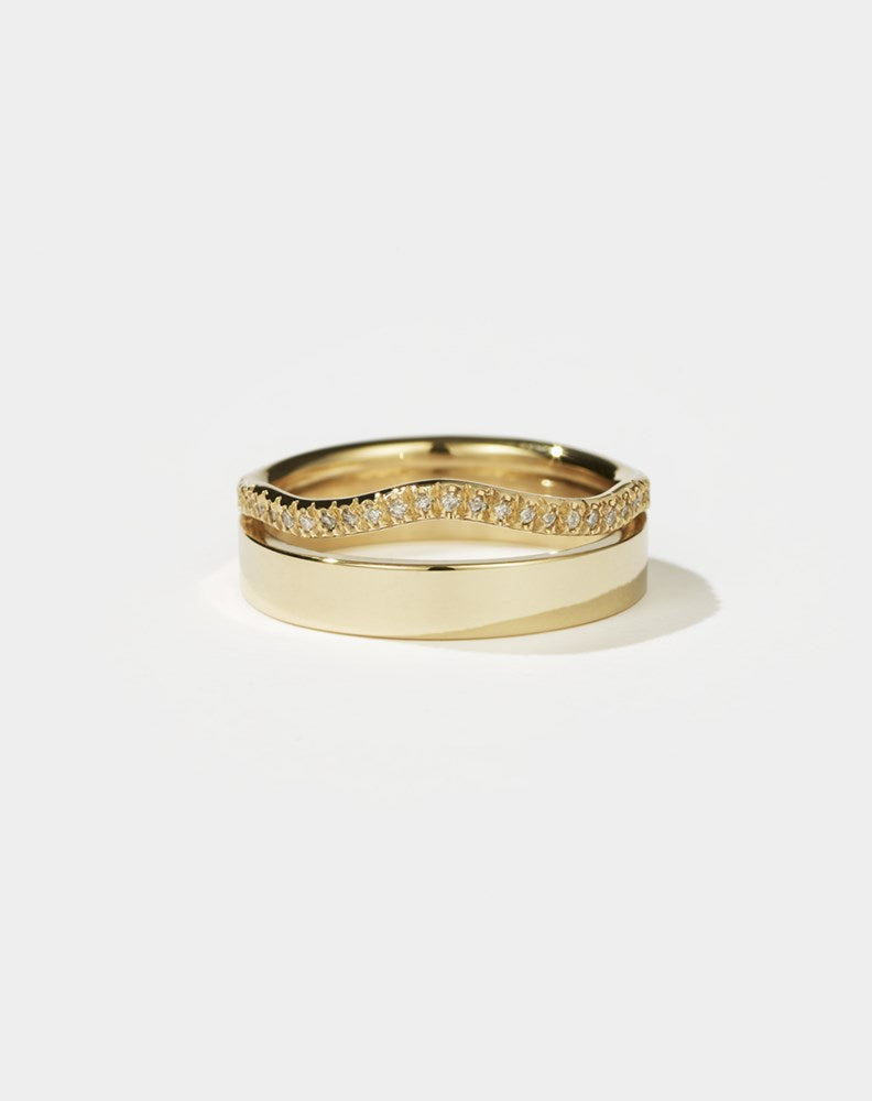 Bliss Ring Pave | 9ct Solid Gold