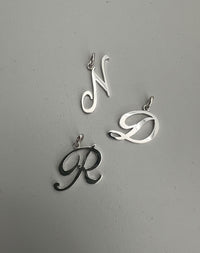 Cursive Letter Charm | 23k Gold Plated