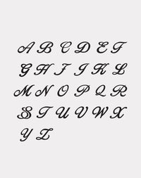 Cursive Letter Charm Pave | 9ct Yellow Gold