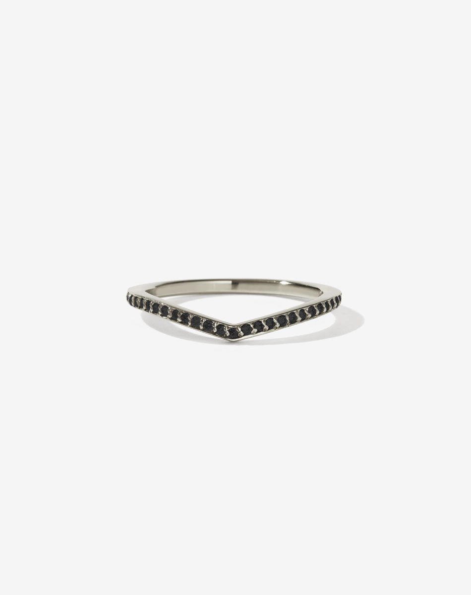 Curved Eternity Band | 14ct White Gold
