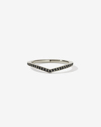 Curved Eternity Band | 14ct White Gold