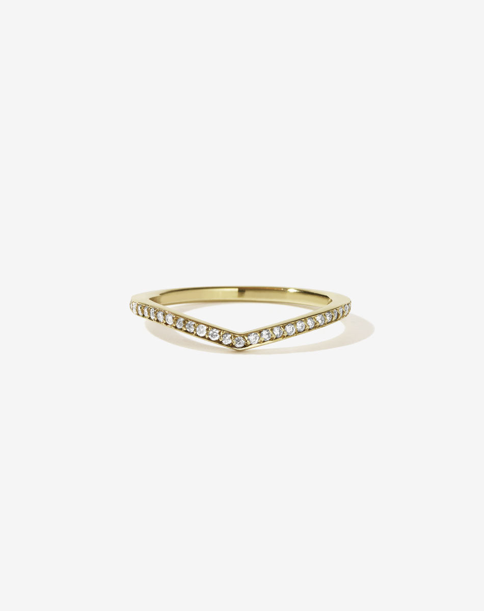 Curved Eternity Band | 14ct Yellow Gold