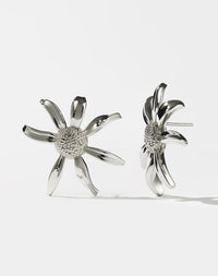Daisy Earrings Large | Sterling Silver