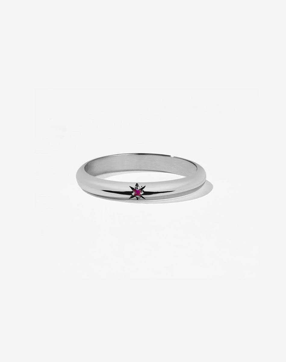 Diamond Star Band Round | Platinum