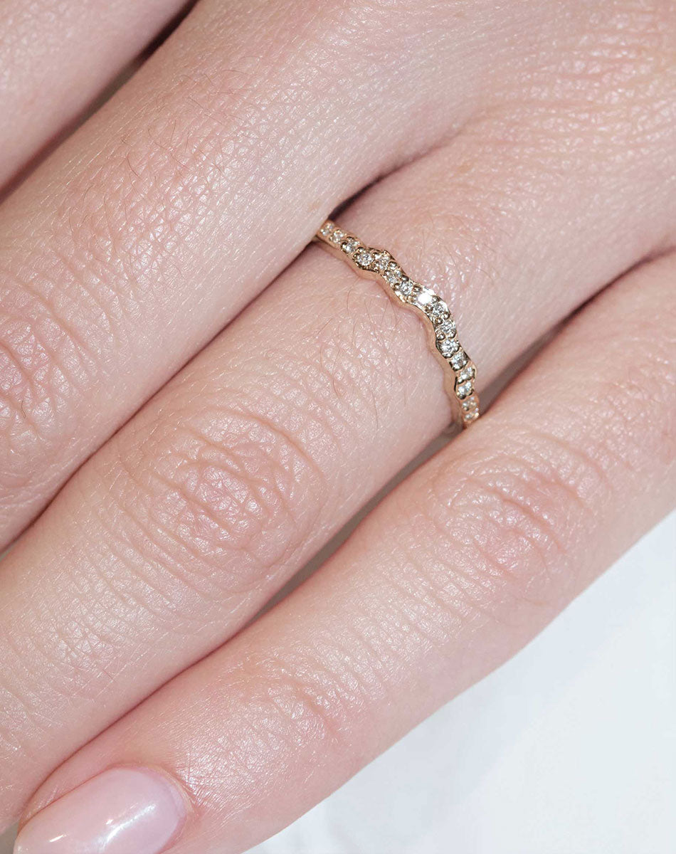 Eternal Band Pave | 9ct Yellow Gold