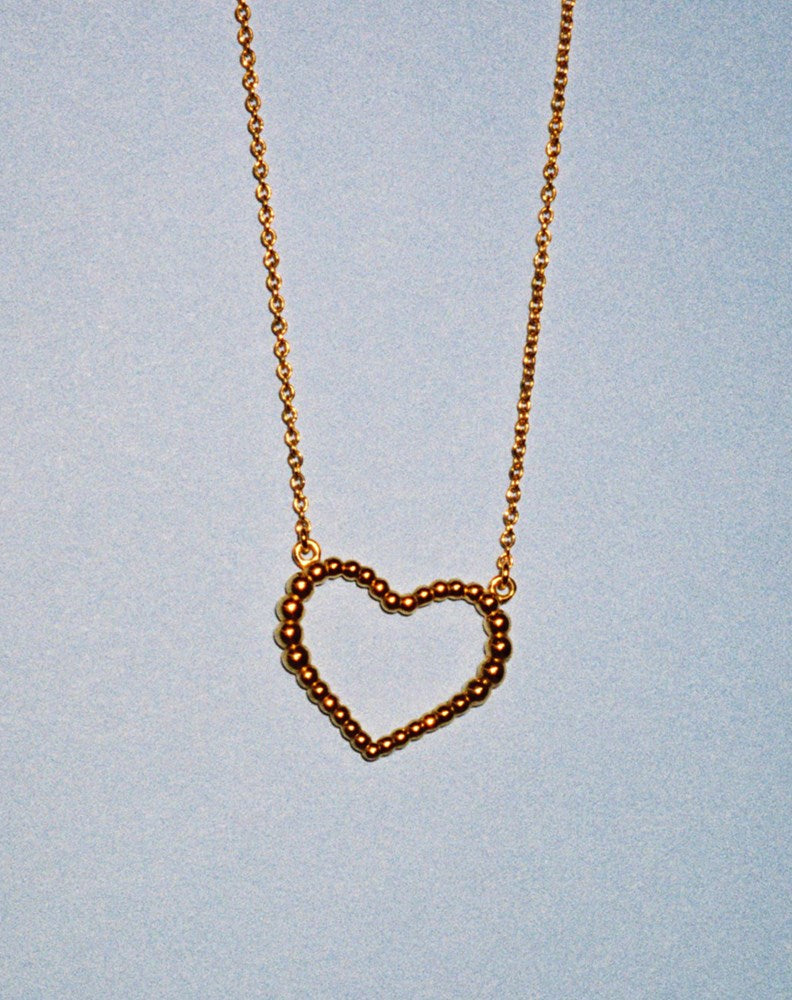 Fizzy Heart Necklace Large | Sterling Silver