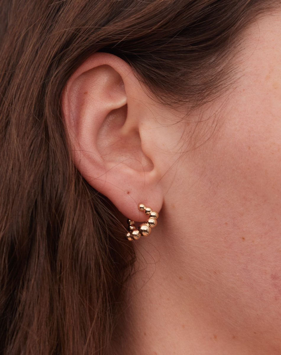 Fizzy Hoops Small | 23kt Gold Plated