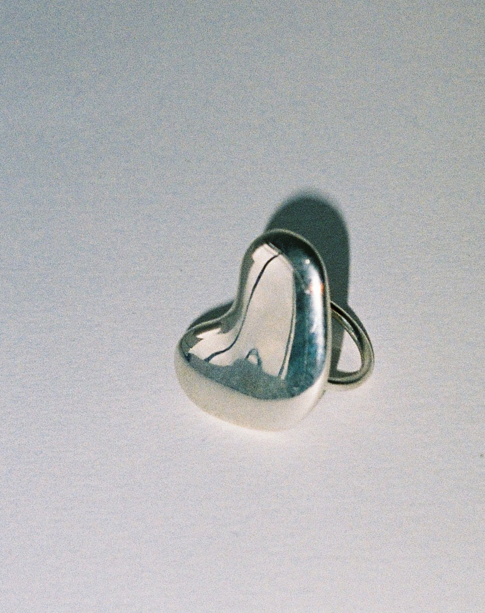 Lava Heart Ring | 23k Gold Plated
