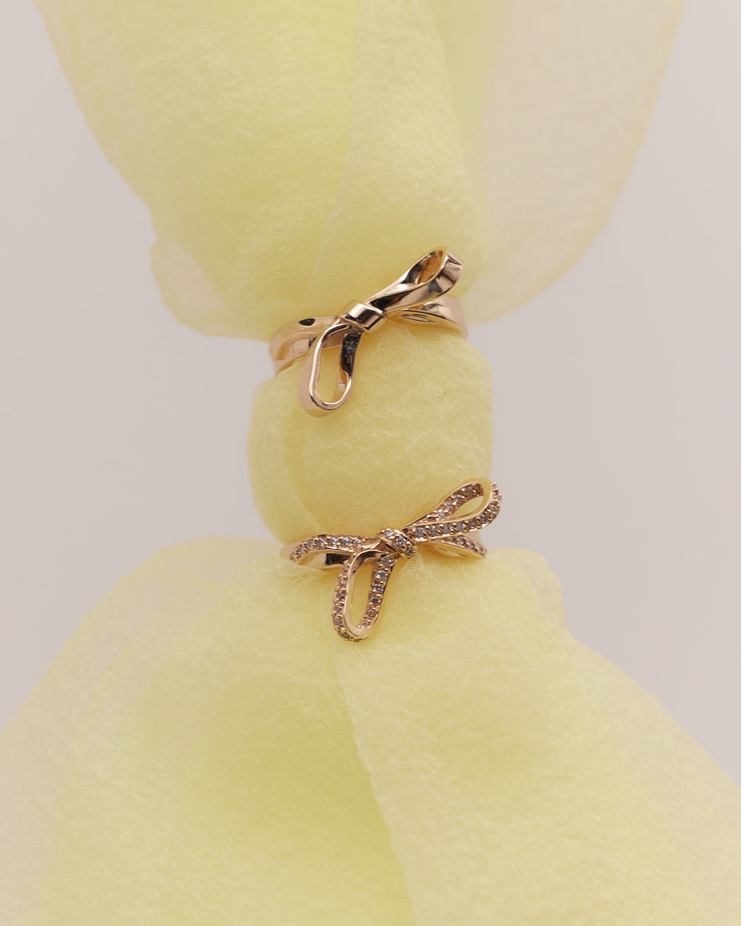 The Bow Ring and Bow Ring Pave.