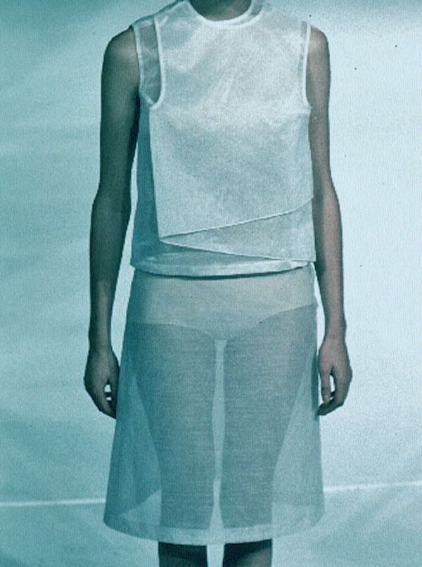 Summer silks via Hussein Chalayan's Spring/Summer 1999 collection, Geotropics