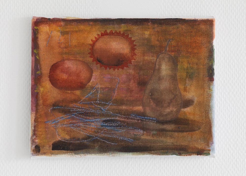 Landscape with sun and pear, 2021 by Milli Jannides.