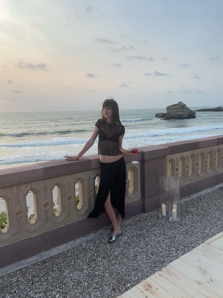 At Hotel Du Palais in Biarritz.