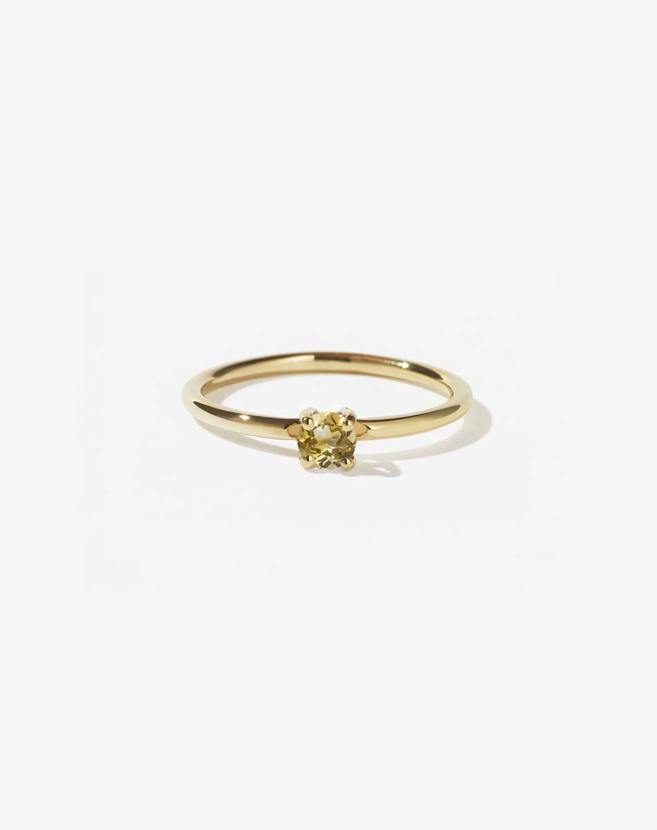 Micro Round Ring | 9ct Yellow Gold